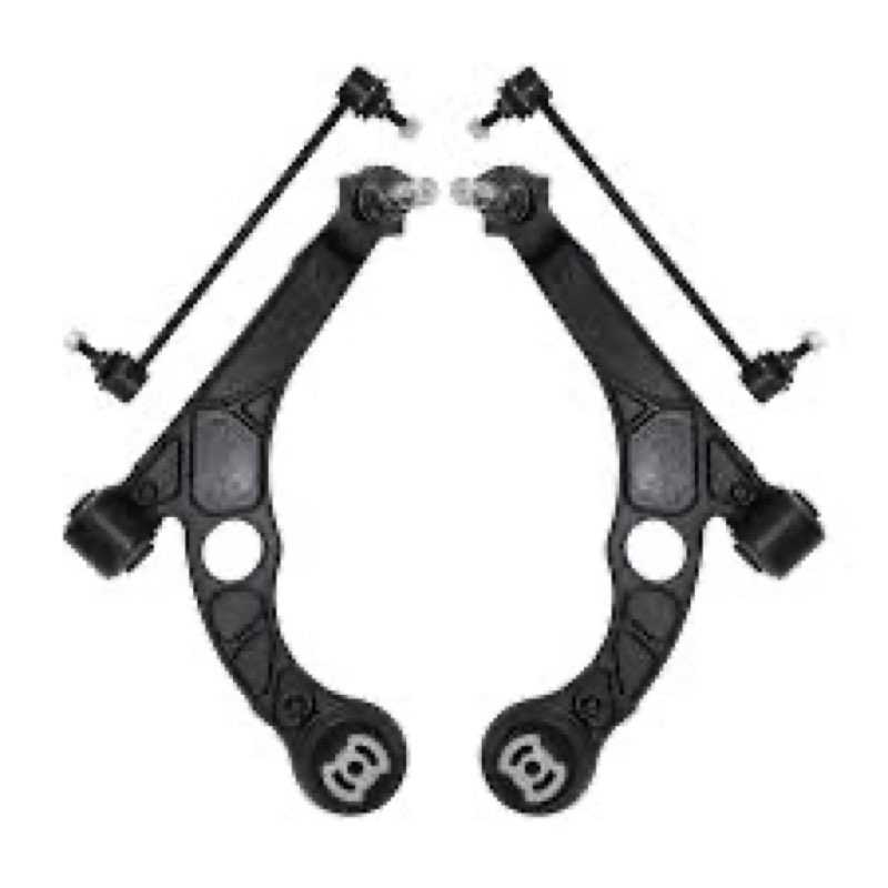 HAWK BROTHER 4pcs Suspension Kit Front Left Right Lower Control Arm w/Ball Joint Sway Bar End Link A