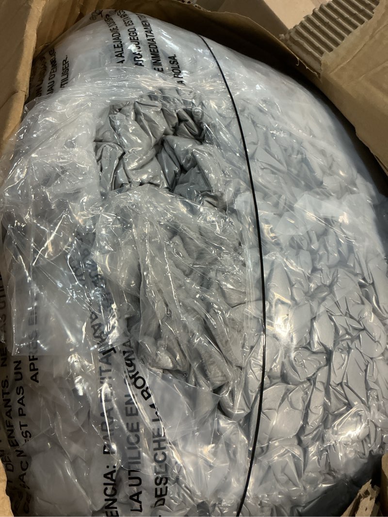 Condition photo showing Good Condition for maxyoyo giant bean bag chair bed for adults, convertible beanbag folds from lazy chair to floor couch bed, large floor sofa couch, high-density foam filling, machine washable queen grey