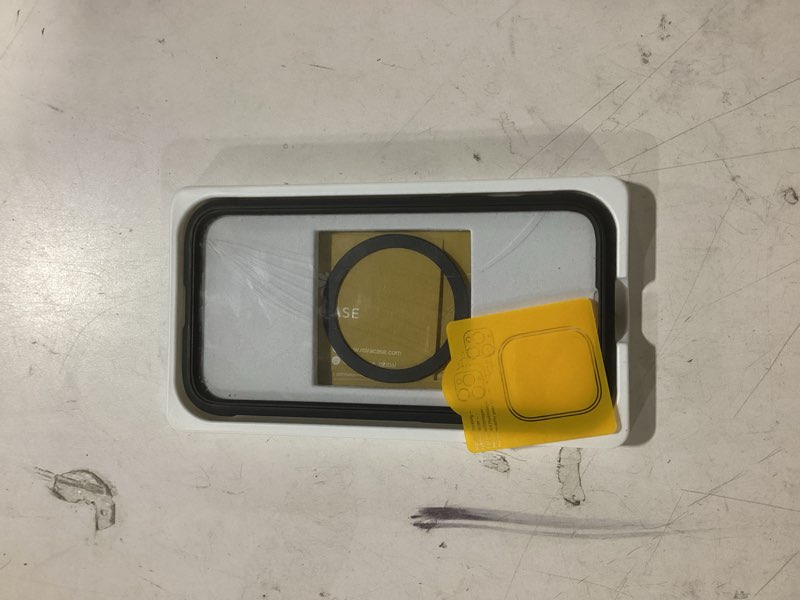 Condition photo showing Good Condition for Miracase Magnetic for iPhone 14 Case 6.1",Full-Body Bumper, [Bubble Free] Built-in Tempered Glass Screen Protector+Lens Protector,Compatible with MagSafe,No Gap,Drop Proof Phone Case 14 Cover,Black iPhone 14 Magnetic Classic Black