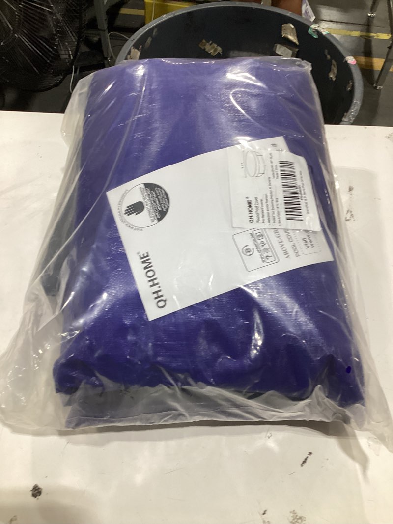 Condition photo showing New/Like New for qh.home round pool cover 18 ft extra thick above ground pool covers with fast tightening patented ratchet, tear and cold resistant swimming pool cover 18' (round)