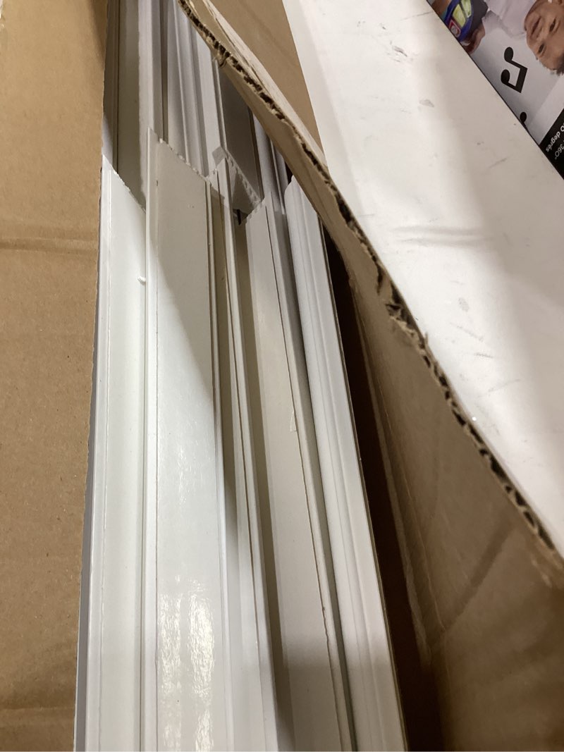 Condition photo showing Good Condition for 6 Set Accent Wall Molding Kit Premade Wainscoting Panels Wall Molding Peel and Stick Panel White Pre Cut Trim for Walls Picture Frame Molding for Home Decoration (12 x 24 Inch) 6 12 x 24 Inch