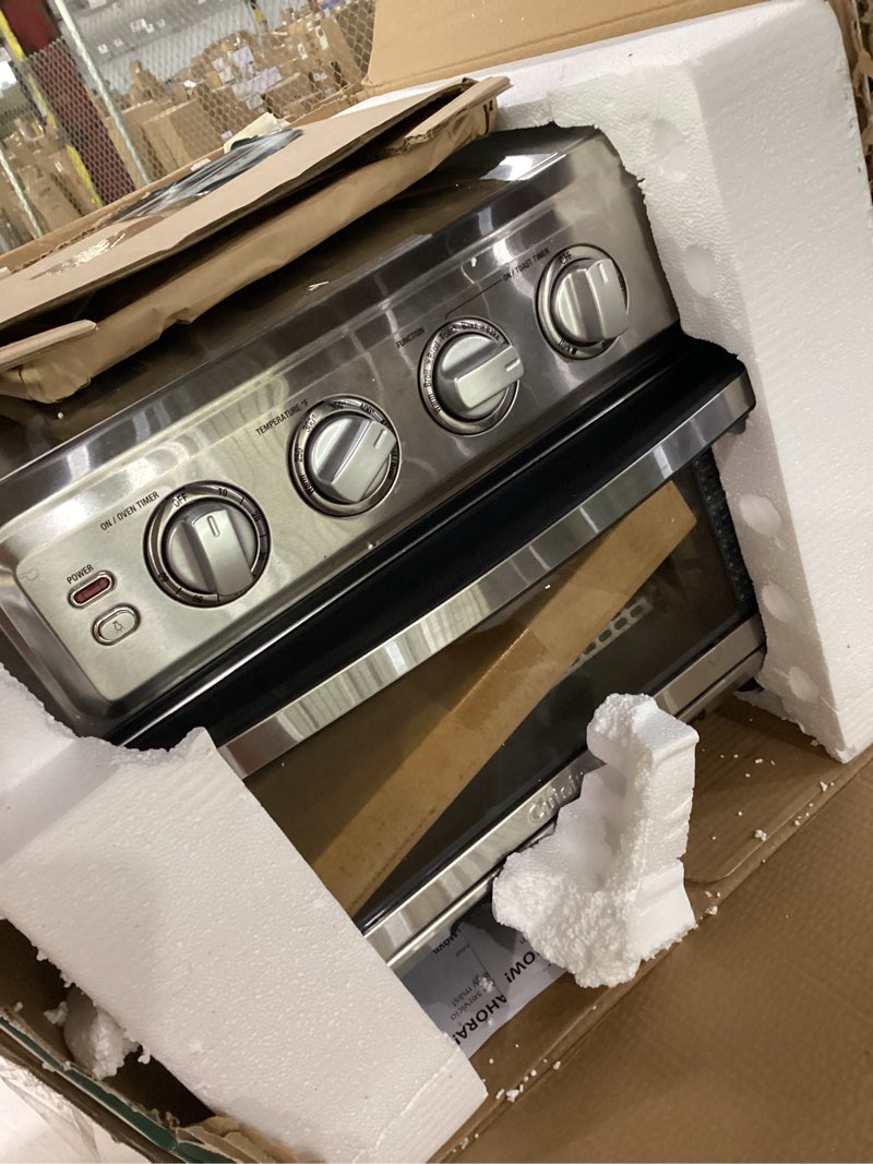 Condition photo showing As Is for (used,not tested*cuisinart air fryer toaster oven,