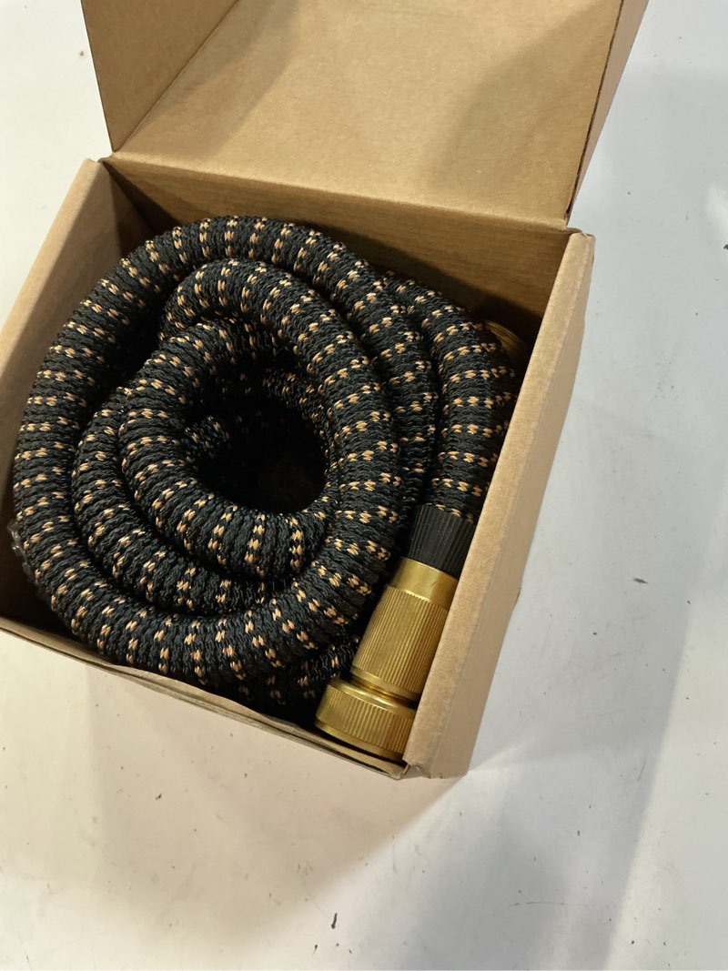 Condition photo showing Good Condition for pocket hose 25 ft copper bullet expandable garden hose w/10 pattern thumb spray nozzle as seen on tv 650psi 3/4 in patented lead-free ultra-lightweight solid copper anodized aluminum