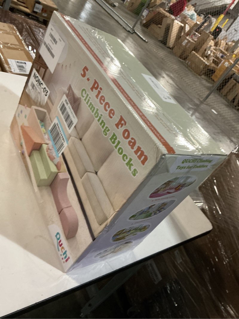 Condition photo showing New/Like New for Climbing Toys for Toddlers , Toddler Climbing Toys Indoor, 5-Piece Foam Climbing Blocks with Ball Pit (Balls not Included),Soft Play Set,Toddler Climber Indoor Foam Play Gym for Climbing Crawling