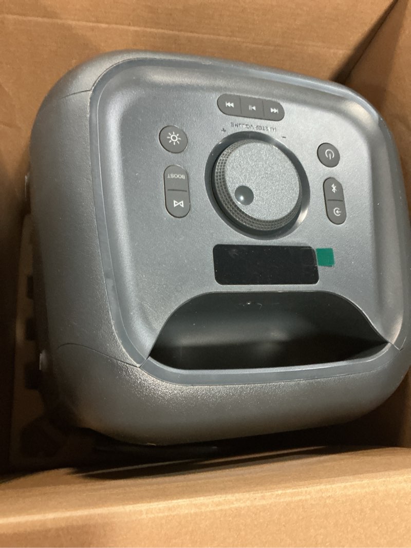 Condition photo showing As Is for onn medium party speaker gen. 2, 15.08"