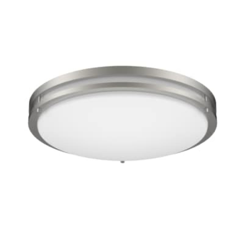 500+ bought last week project source 17-in brushed nickel indoor 1 -light led tunable white flush mount light