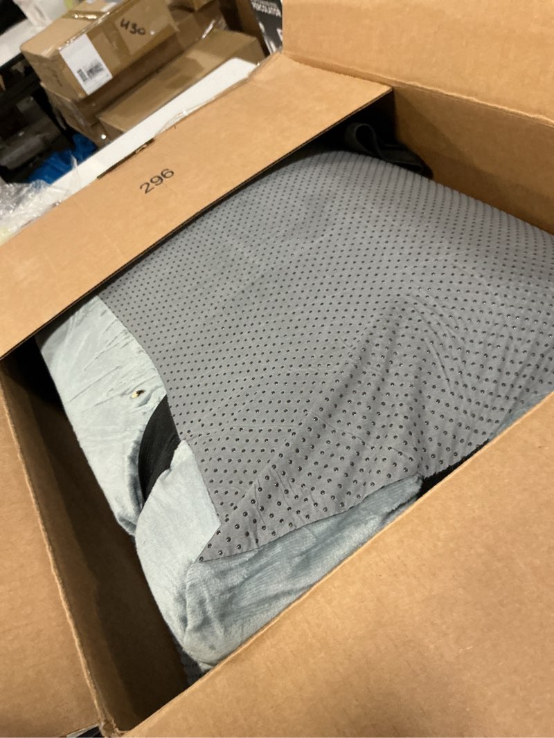 Condition photo showing As Is for HOMBYS 3 INCH Thick Waterproof Memory Foam Camping Mattress for Outdoor Sleeping, Portable Roll Up Mattress Pad Mat for Travel Truck Bed Tent Cot Size-72"x24"x3" Light Grey