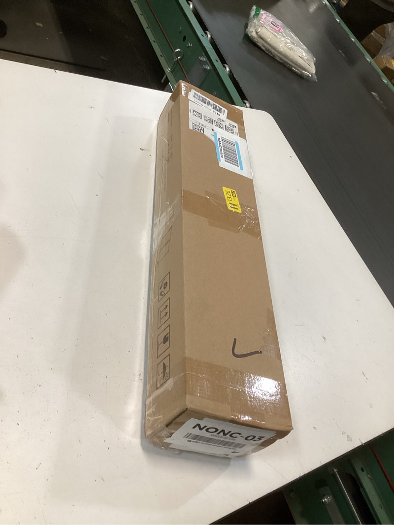 Condition photo showing New/Like New for RANTILA 4 Panel Indoor Foldable Dog Fence Freestanding Dog Gate for Stairs, Hallways, or Doorways for Small Dogs- 68 X 24 Inch, Black, Need Assembly