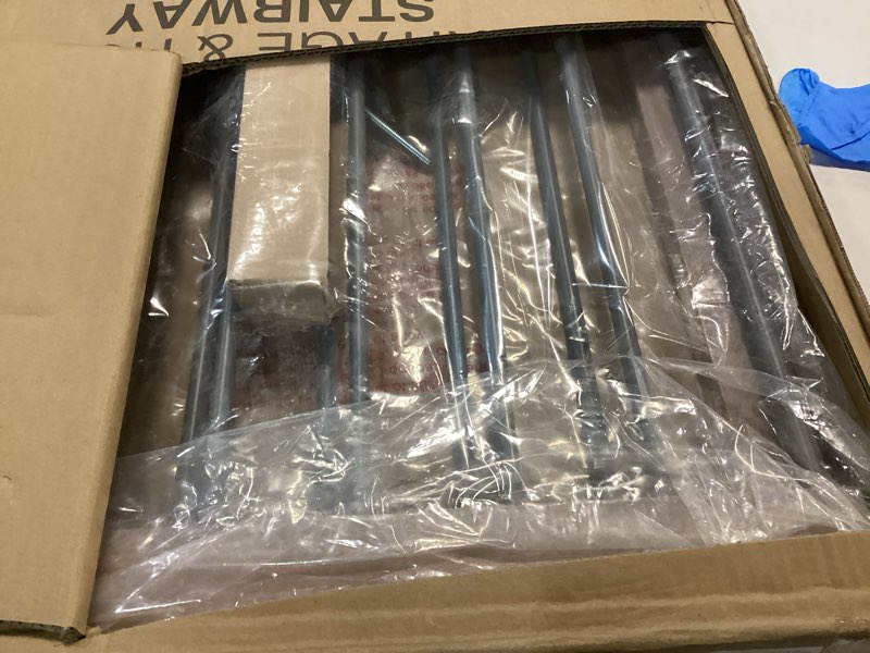 Condition photo showing Good Condition for Regalo Heritage and Home Wooden Extra Wide Stairway and Hallway Walk Through Baby Safety Gate with Mounting Kit Wooden 23.5-42"W x 30"H