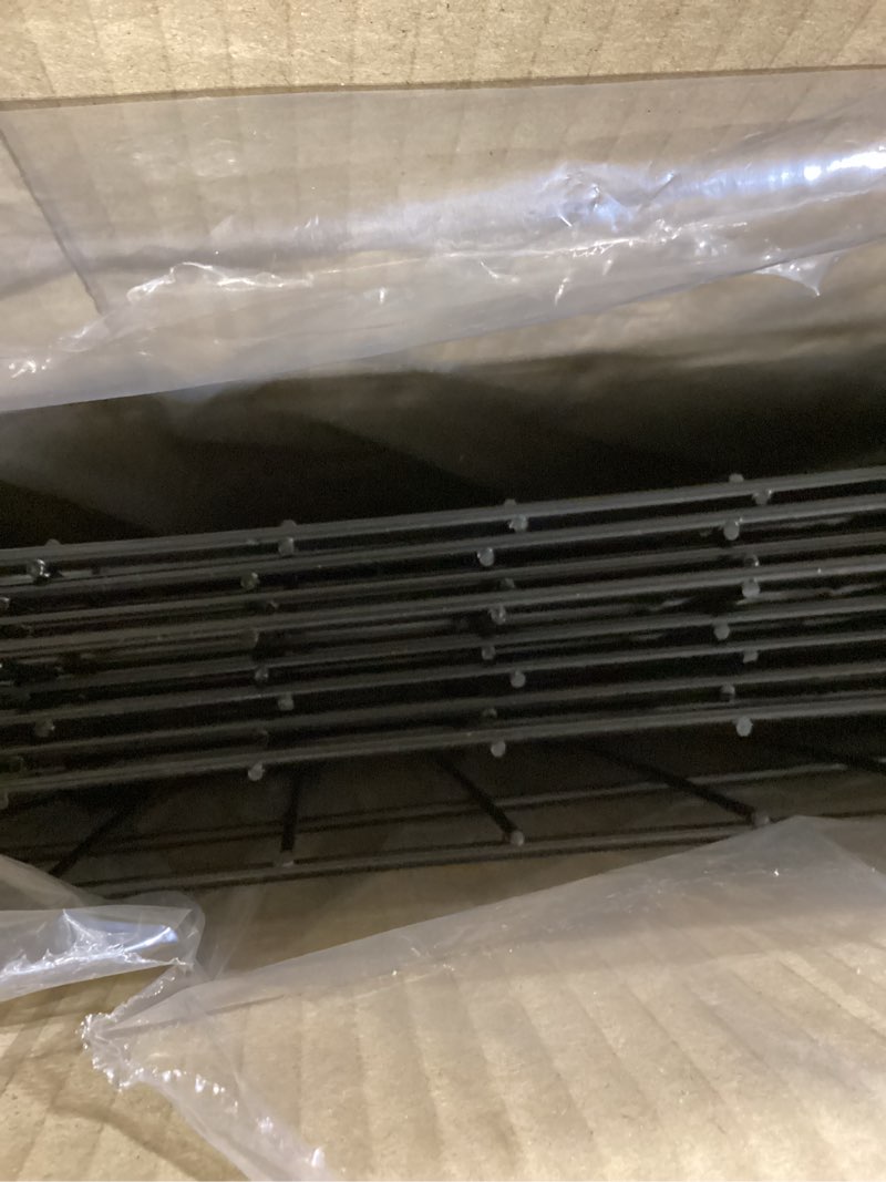 Condition photo showing Good Condition for 10 panels decorative garden fence with gate, 40 in(h) x 23.6 ft(l) no dig dog fence animal barrier outdoor for yard, rustproof metal garden edging and borders, temporary fencing stakes