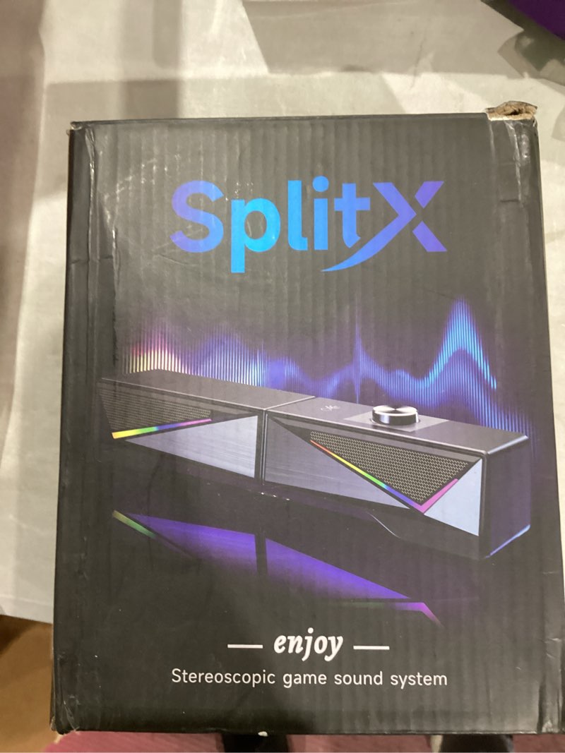 Condition photo showing Good Condition for Computer Speakers for Desktop, Bluetooth & USB Input, USB Powered Gaming Stereo Speakers for PC Laptop Monitor, 6 Colorful RGB Modes, Detachable 2-in-1 Design (Package Only 2 Speaker) Black