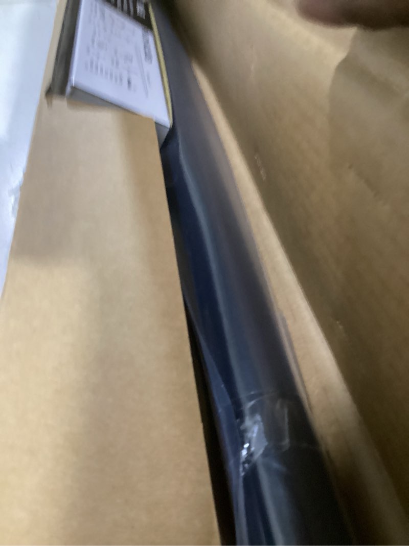 Condition photo showing New/Like New for blasthome® non-adjustable luxury curtain rods for windows, 1 ¼” rod set, 3 1/2 foot fixed length, tuxedo black single rod tuxedo black 3 1/2 foot