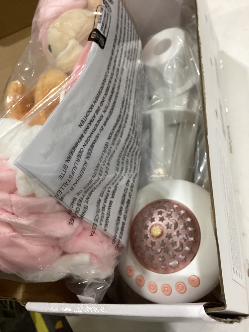 Condition photo showing Good Condition for Baby Crib Mobile with Music and Lights, Nursery Baby Mobile for Crib Bassinet with Remote Control, Rotation, Starlight Projection, Crib Toys for Babies Boys Girls Pink