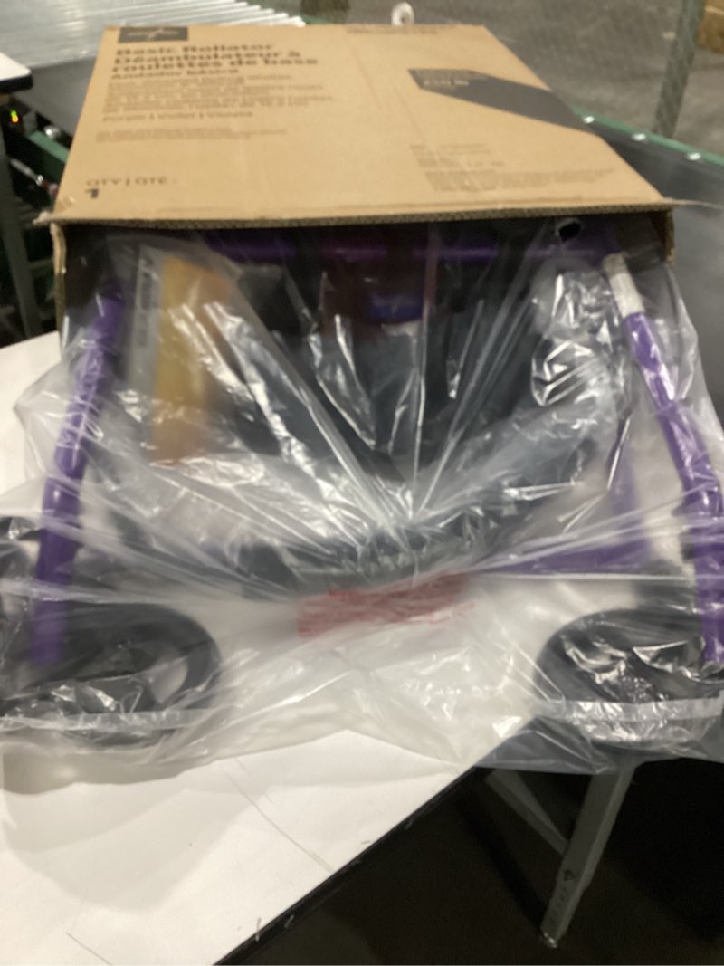 Basic rollator four wheeled rolling walker 