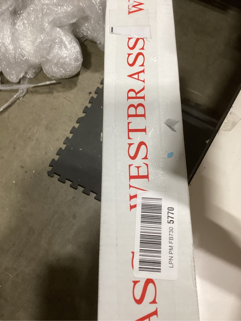 Condition photo showing Good Condition for westbrass d105kfh-01 5/8" x 3/8" od x 20" flat head riser supply line kit with round handle angle supply shut off valve for toilet, polished brass