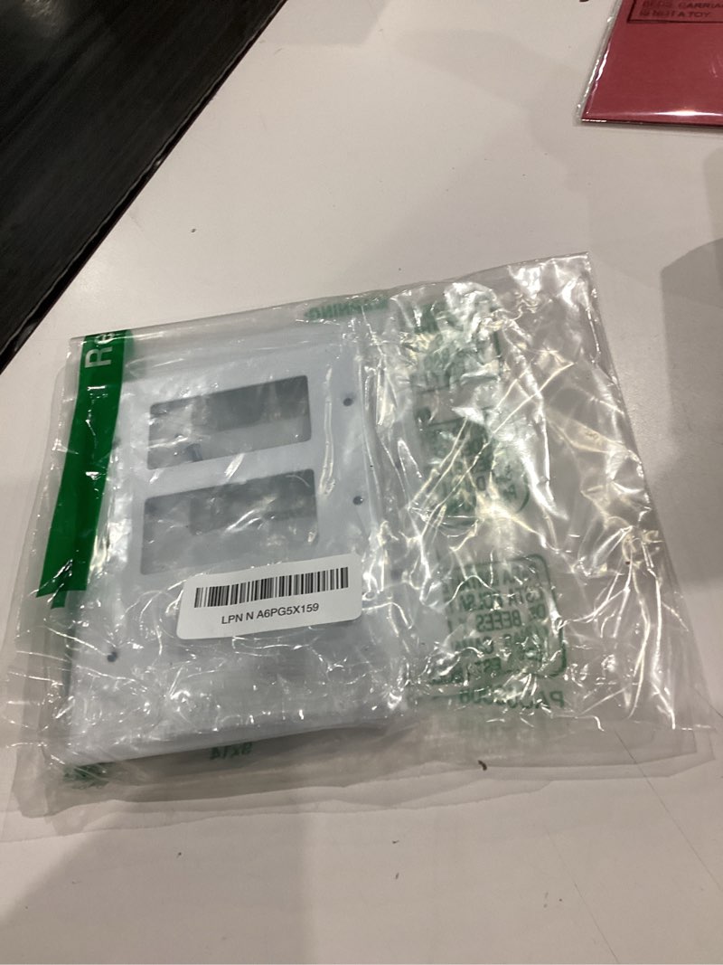 Condition photo showing Good Condition for Kingdder 2 Pcs 3-gang 1-blank Wall Plate Standard Size Stainless Steel White Light Switch Plate Glos