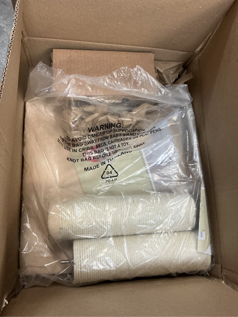 Condition photo showing New/Like New for Trixie Parla Cat Scratching Post 24.4 Inch - Cat Scratcher with Soft Fabric Covering Base and Durable Sisal Rope - in Beige