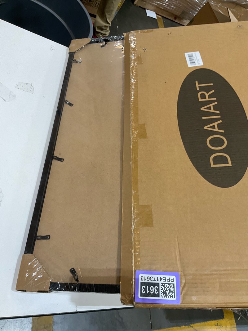 Condition photo showing Good Condition for doai art 22x28 poster frame black without mat or 18x24 with mat - polished plexiglass for wall vertically or horizontally display - wall mounting hardware included black 22x28-1 pack
