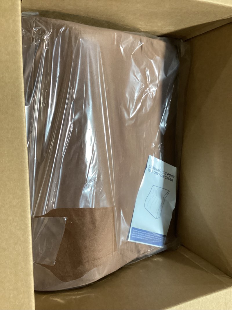 Condition photo showing Good Condition for SofGlowly Lumbar Support Pillow for Recliner,Large Memory Foam Back Support Cushion for Sofa & Gaming Chair, Ergonomic Backrest Pillow Comfortable Couch Cushion with Machine Washable Cover,Coffee