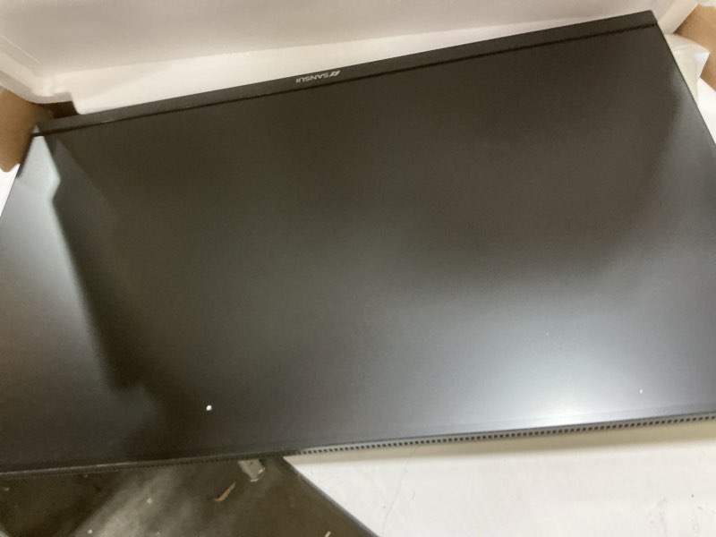 Condition photo showing Working Condition Verified for SANSUI Monitor 27 Inch IPS 100Hz Computer Monitor, FHD 1080P HDR PC Monitor with HDMI,VGA Ports Adaptive Sync Tilt Adjustable Frameless VESA Compatible for Office and Home