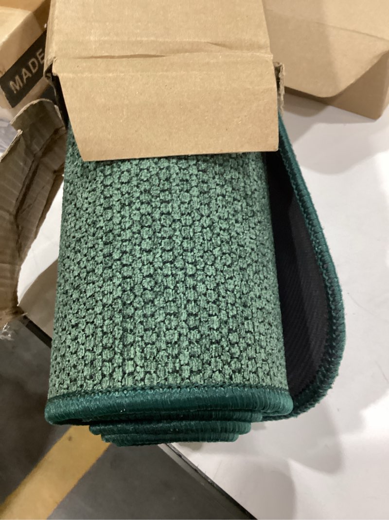 Condition photo showing New/Like New for bath mat,ultra thin bathroom rugs,rubber bath mats for bathroom,no slip bath rugs,quick dry,machine washable,low pile,absorbent,shower outside,sink,home decor accessories.green,1'5"x2'3"(17x27inch) green 1'5" x 2'3" (rectangular)