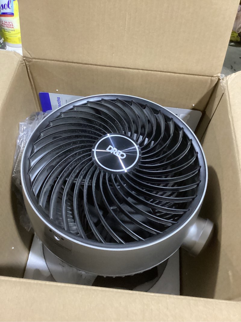 Condition photo showing Good Condition for Dreo Smart Fan for Bedroom,120° Vertical and 90° Oscillating Fan with Remote/Voice, 13 Inch Height Quiet Air Circulator for Whole Room, 70 ft, 4 Speeds, 5 Modes, 12H Timer, Desk Fans for Home, Office Silver