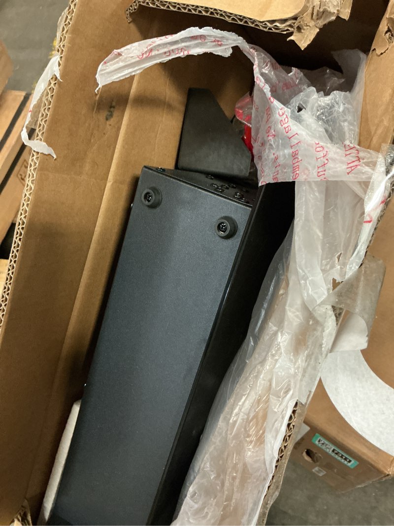 Condition photo showing As Is for (Incomplete only 1 box of 2 ) AOXUN 36-in W black Wall mount LED H20020