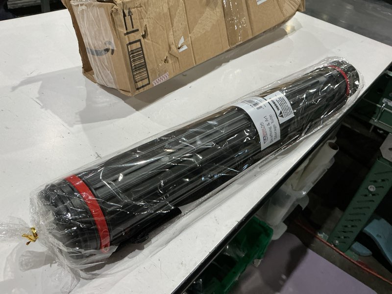 Condition photo showing Good Condition for us art supply black telescoping drafting tube - outside diameter: 3-1/4", inside diameter: 2-7/8" inch, length: 25 to 42-1/2 inches