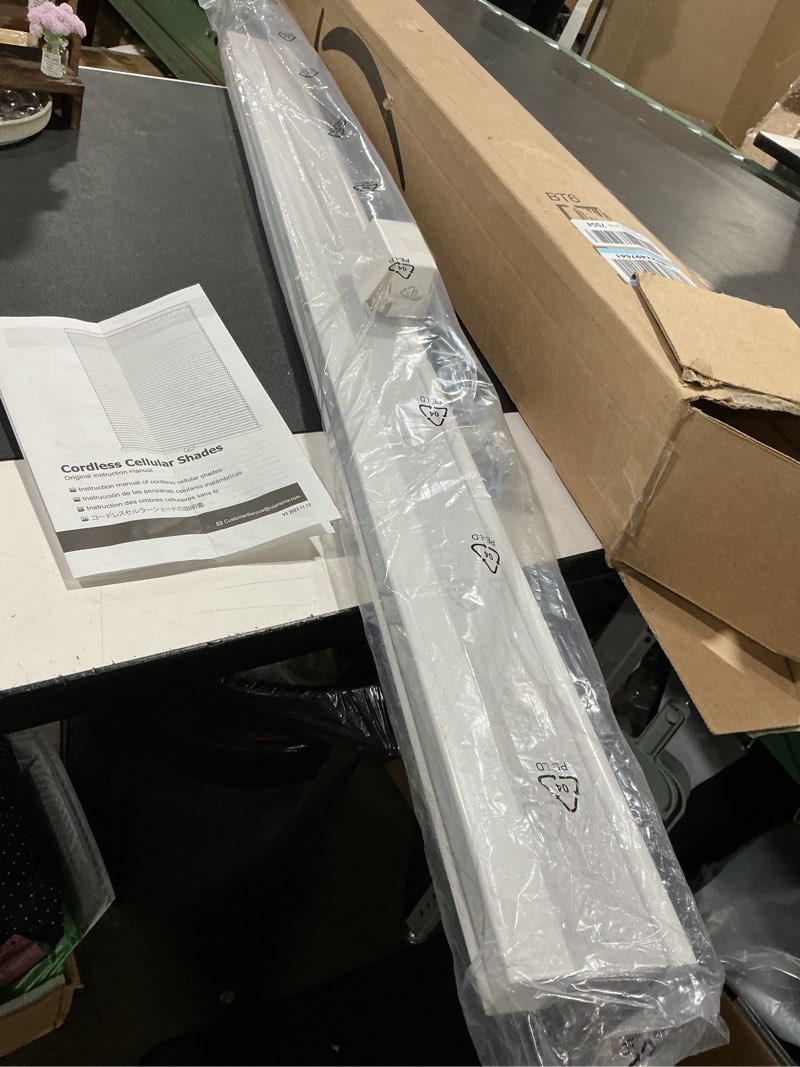 Condition photo showing Good Condition for (similar) persilux cordless zebra blinds for windows shades (44w x 47\\\" h, white) dual layer fabric light control for day and night room darkening sheer roller shades for home, bedroom and office 18\\\"w x 47\\\"h white