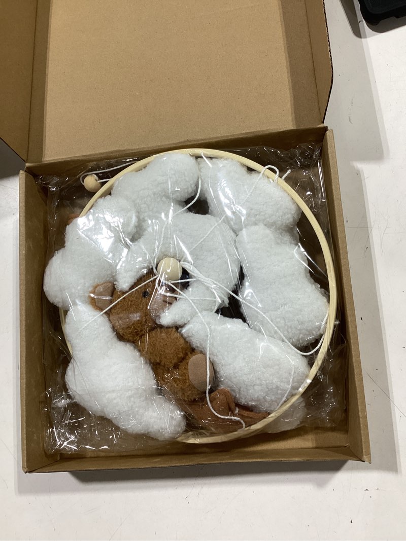 Condition photo showing Good Condition for baby mobile for crib teddy bear cloud crib mobile for boys and girls nursery mobile gender neutral crib hanging for nursery decor accessories