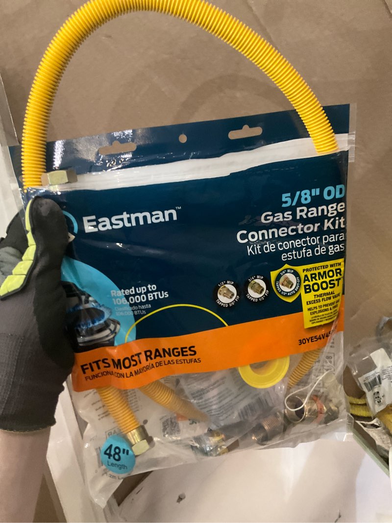 eastman 48-in 3/4 -in mip inlet x 3/4 -in mip outlet corrugated stainless steel