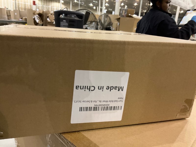 Foam Back Roller Wheel Exercise Set of 5 