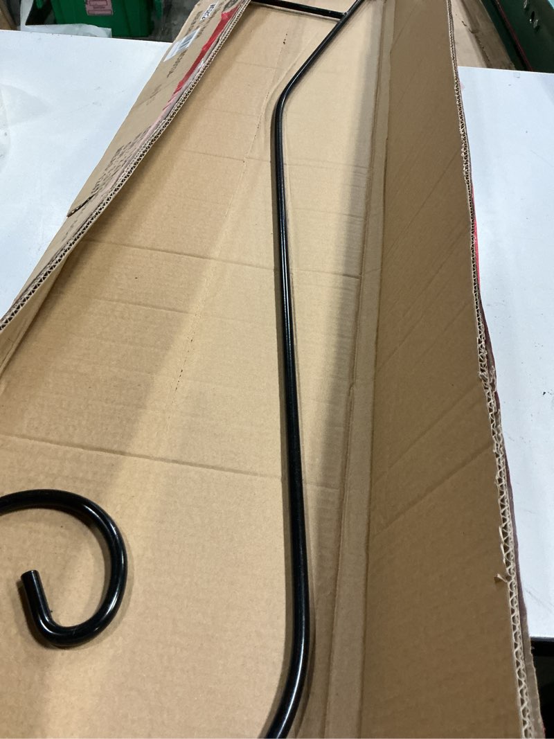 Condition photo showing Good Condition for beau jardin shepherd hook 48 inch 2 pack no assembly required 2/5 inch heavy duty solid metal hanging pole for outdoor garden plant,bird feeder,lanterns,wedding decor,plant baskets wind chimes 48inch-2pack no assembly inward