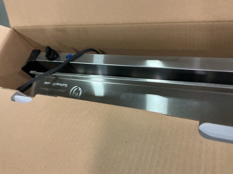 Condition photo showing As Is for BELLA 4.5 Quart Triple Electric Buffet Server, Food Warming Tray & Slow Cooker - Brushed Stainless Steel Heated Serving Station for Parties & Catering