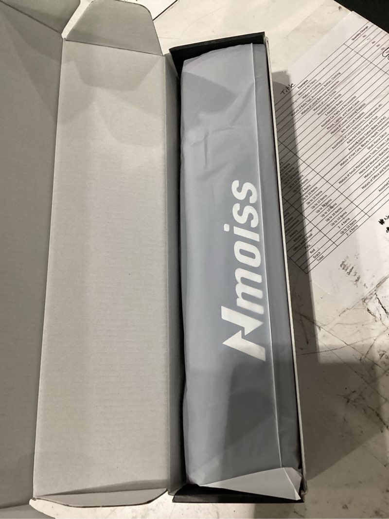 Condition photo showing New/Like New for [upgraded] nmoiss windshield sun shade umbrella - [vinyl coating heat shield] protect car from sun rays & heat damage keep cool and protect interior, spring structure edge medium 56" l x 31" w medium (56" l x 31" w)