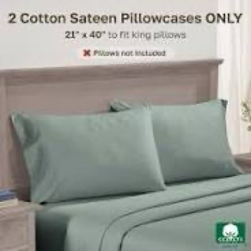 california design den luxuriously soft hotel quality 600 thread count, 100% cotton set of 2 cases, c