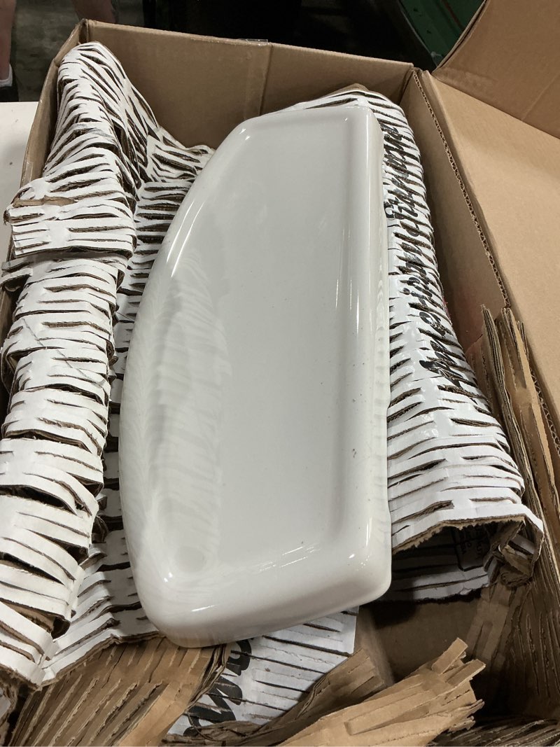 Condition photo showing Good Condition for american standard 735122-400.020 cadet 3 toilet tank cover, 10-in, white cadet 10 in