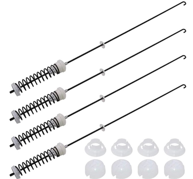 Suspension Rods Kit 2Pcs by Beaquicy-Washer Parts for Whirlpool Kenmore Suspension Rods