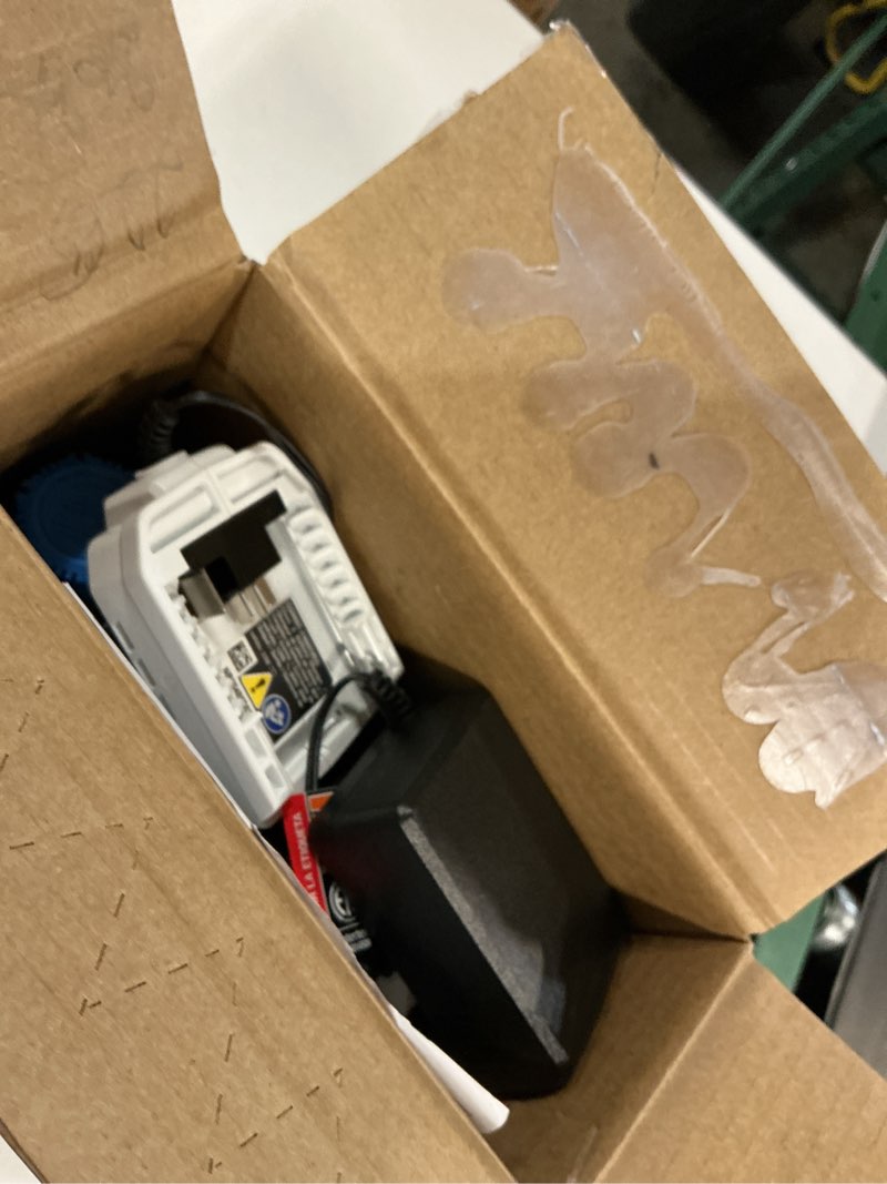 Condition photo showing As Is for hart 20-volt 3/8 inch crown staple gun kit (1) 20-volt 1.5ah lithium-ion battery
