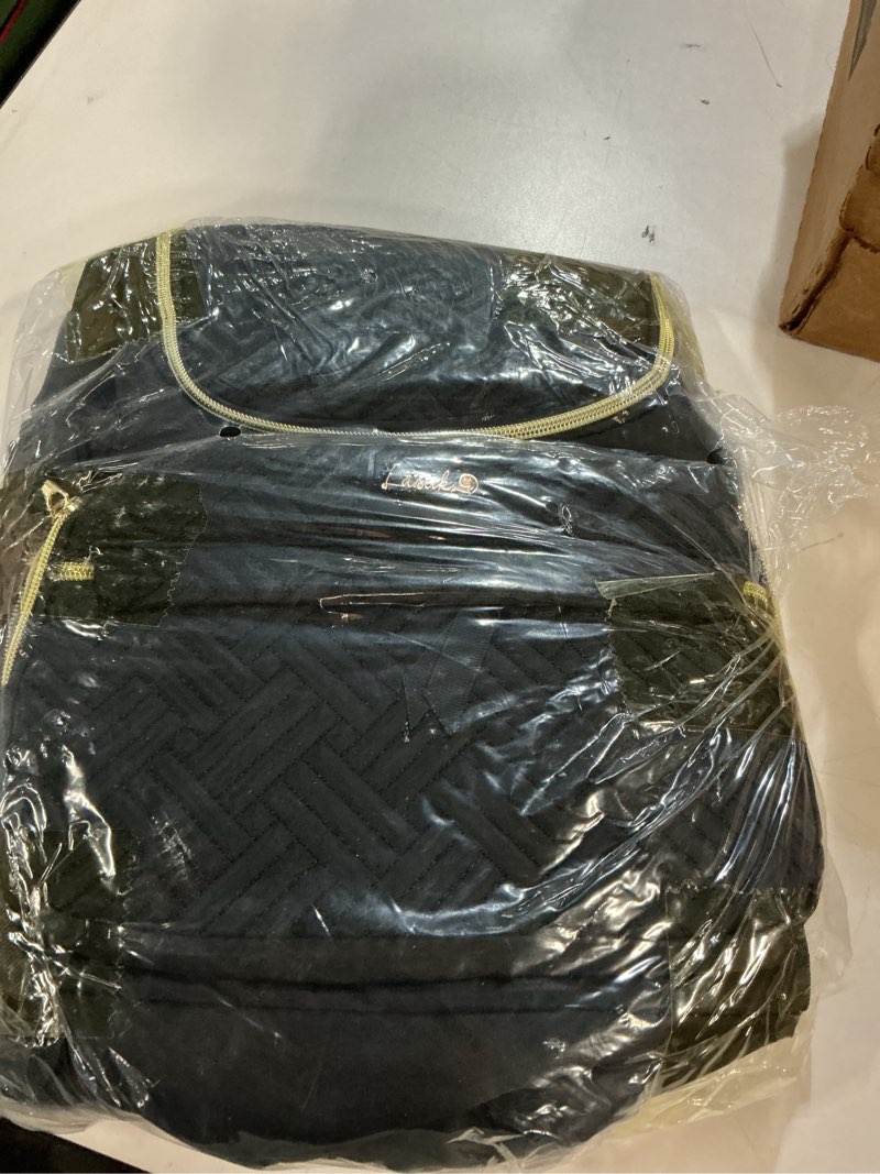 Condition photo showing New/Like New for Large Capacity Diaper Bag Backpack, Travel Diaper Backpack with Stroller Strap, Washable Changing Pad - Black Black-style2