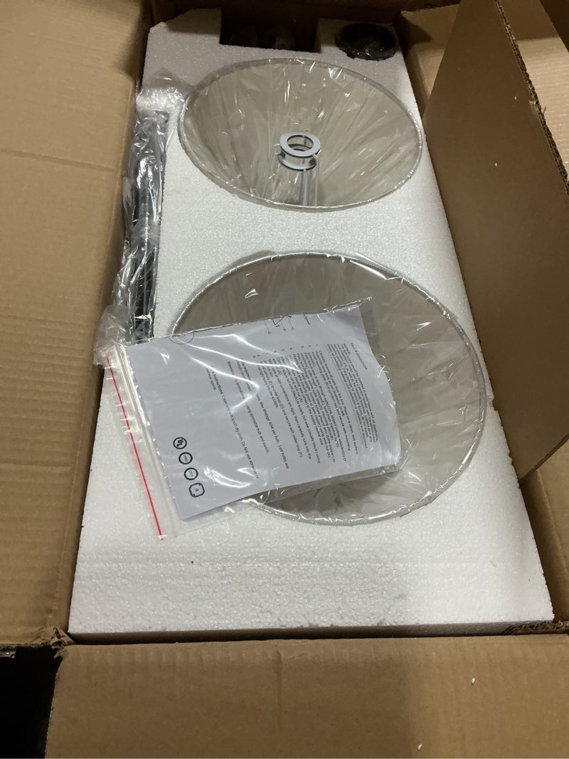 Condition photo showing New/Like New for 4 light bathroom lighting fixtures over mirror, 24 inch oil rubbed bronze vanity lights farmhouse rustic bath wall light with clear glass, wl9167-4a bronze, clear glass 4 - light
