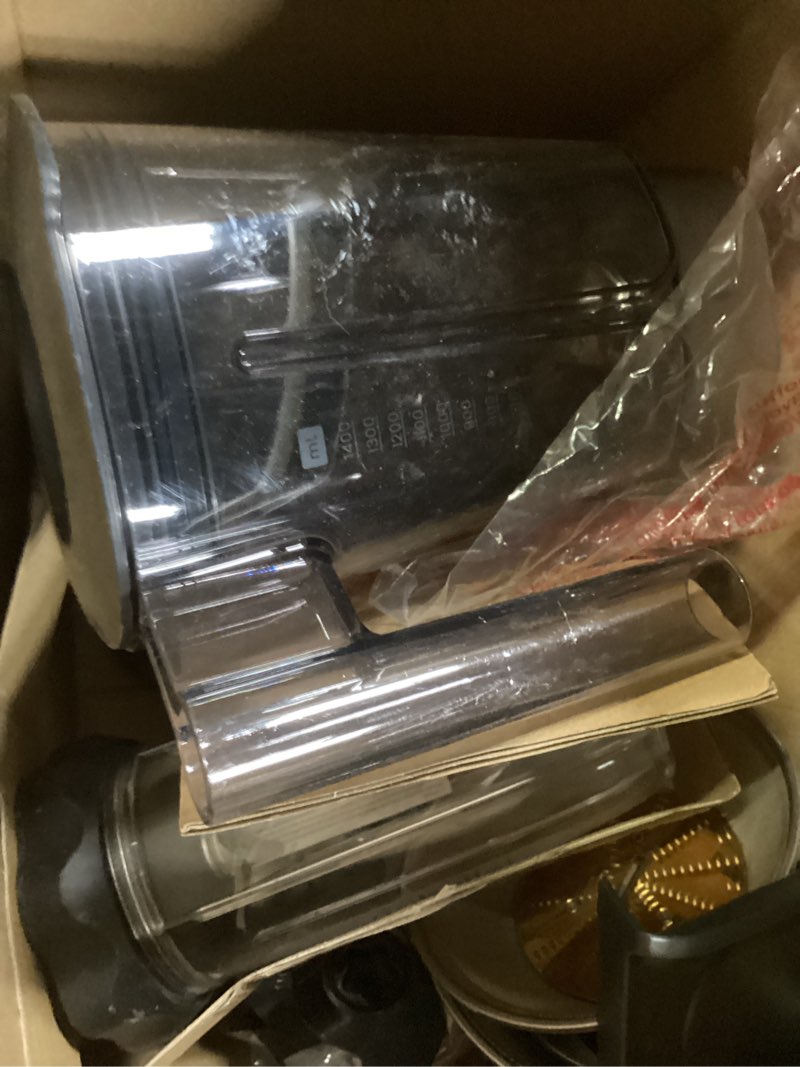 Condition photo showing As Is for Ninja BN801 Professional Plus Kitchen System, 1400 WP, 5 Functions for Smoothies, Chopping, Dough & More with Auto IQ, 72-oz.* Blender Pitcher, 64-oz. Processor Bowl, (2) 24-oz. To-Go Cups, Grey 64oz Blender + Kitchen System