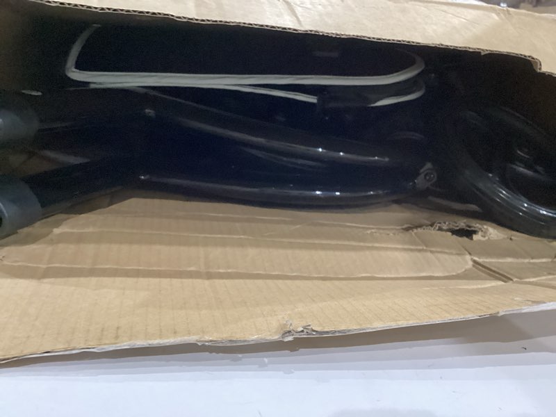 Condition photo showing As Is for Soundfuse 3 Wheel Walkers for Seniors, Lightweight Foldable Aluminum Rollator Walker, Height Adjustable Three Wheel Walker, Black