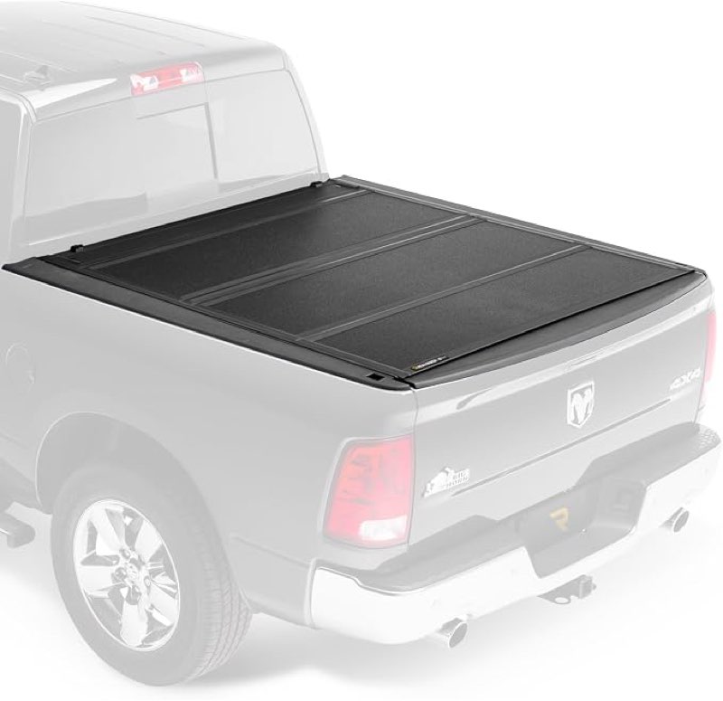 realtruck bak bakflip mx4 hard folding truck bed tonneau cover | 448207 | fits 2009-2023 dodge ram 5