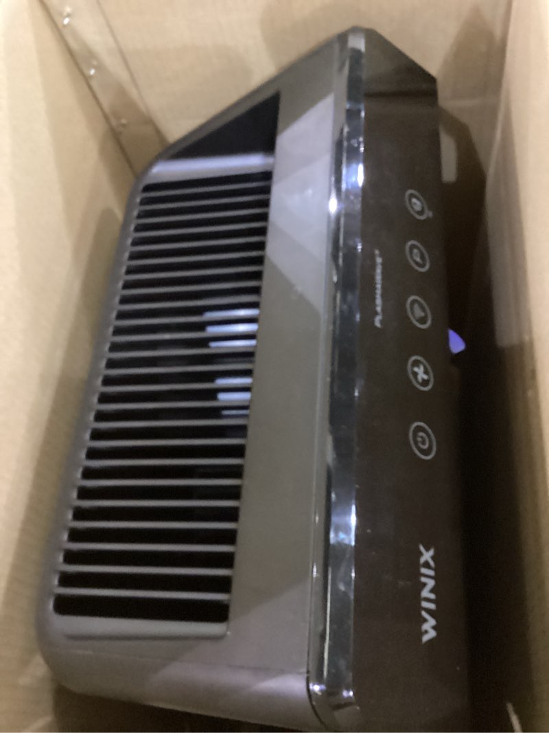Condition photo showing As Is for WINIX 5510 Air Purifier (New Generation of 5500-2) for Home Large Room Up to 1881 Ft² in 1 Hr, True HEPA, High Deodorization Carbon Filter and Auto Mode, Captures Pet Allergies, Smoke, Dust. Polished Charcoal Gray Air Purifier