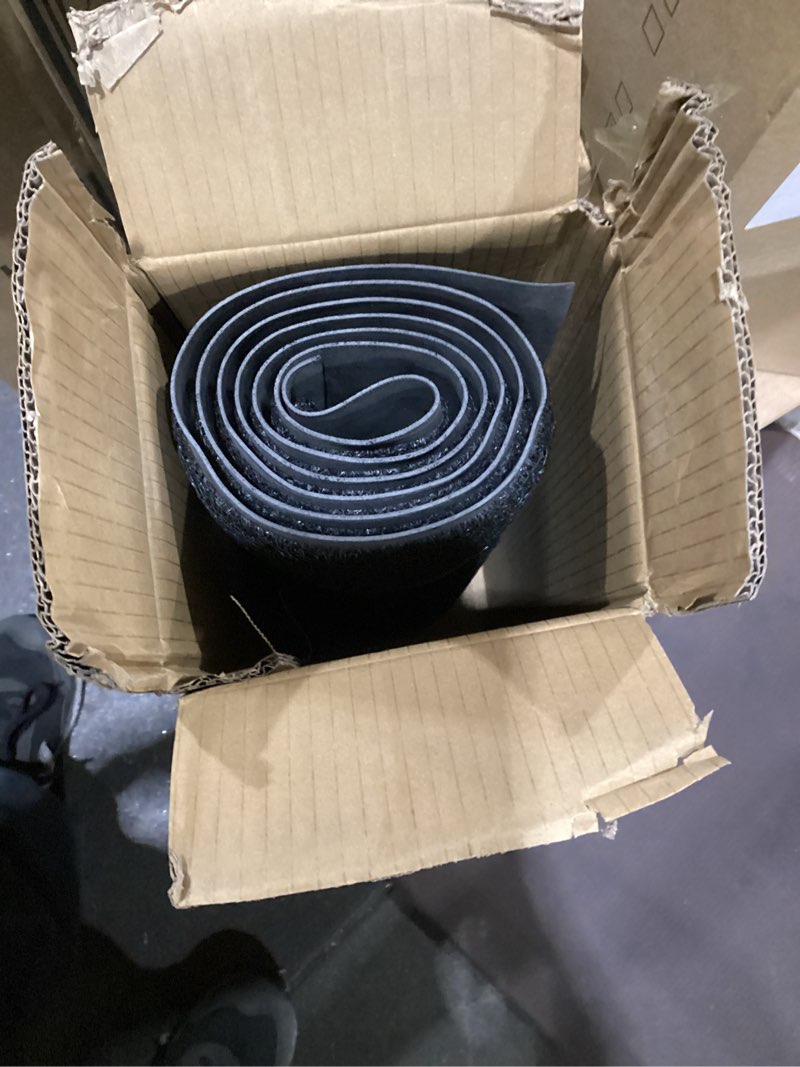 Condition photo showing Good Condition for Front Door Mat for Outside Entry, 72" x 24" Heavy Duty Outdoor Doormat for Entryway to Trap Dirt and Moisture, Non-Slip Waterproof Welcome Mats for Home Entrance 2' x 6' (Rectangular) Black Texture