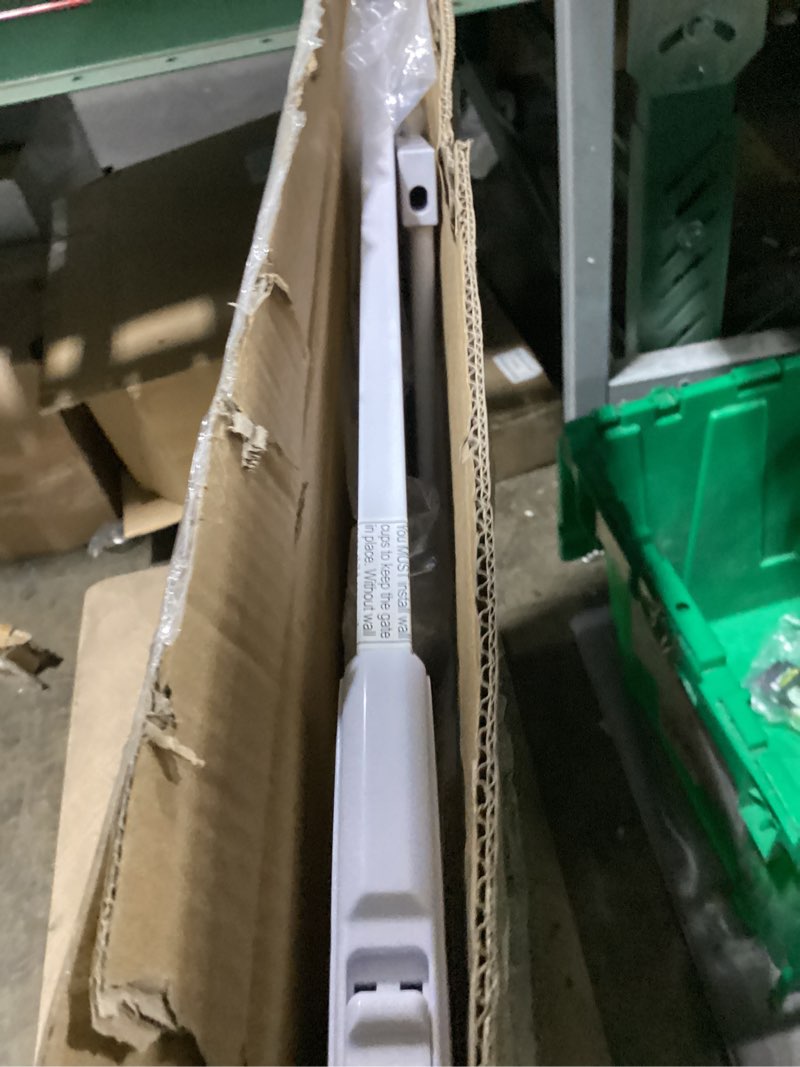 Condition photo showing New/Like New for Baby Gate No Drilling, 29"-40" Auto Close Dog Gate Indoor for Doorways & Stairs, Pressure Mounted Adjustable Pet Gate, Easy Walk Through Child Gate for Children & Pets Stroller Friendly, White