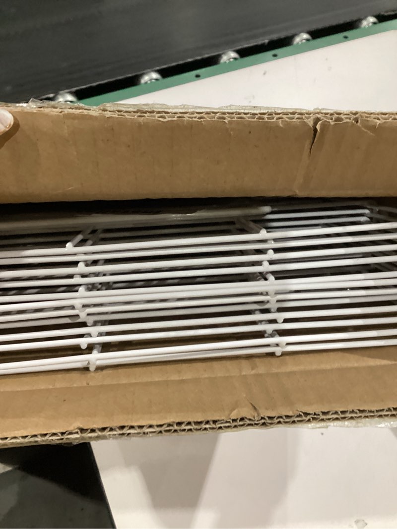 Condition photo showing As Is for art drying rack for classroom paint drying rack small wall art storage rack with 12 removable shelves for classrooms and art studios (white, 12 shelves) white 12 shelves