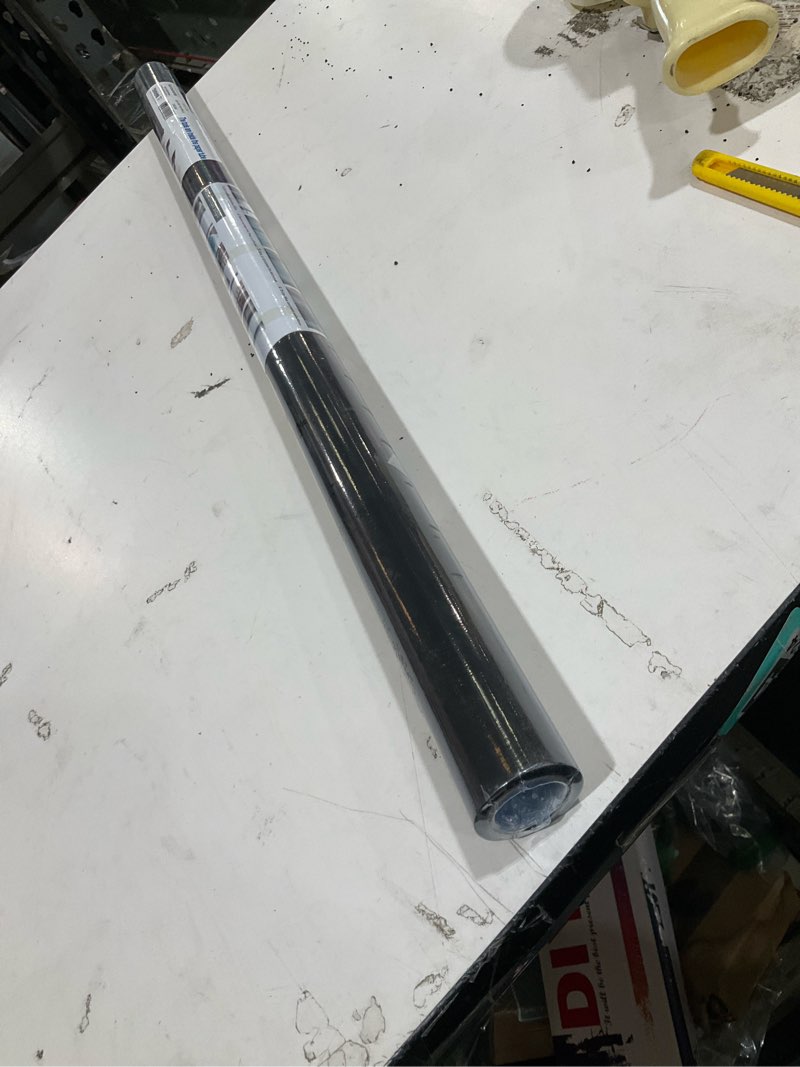 Condition photo showing New/Like New for 100% total blackout window film with 4 tools,static cling and easy to install, window darkening film, heat control, uv and light blocking,privacy protection-total black 31.49"x78.7" black-0vtl 31.49"x78.7"