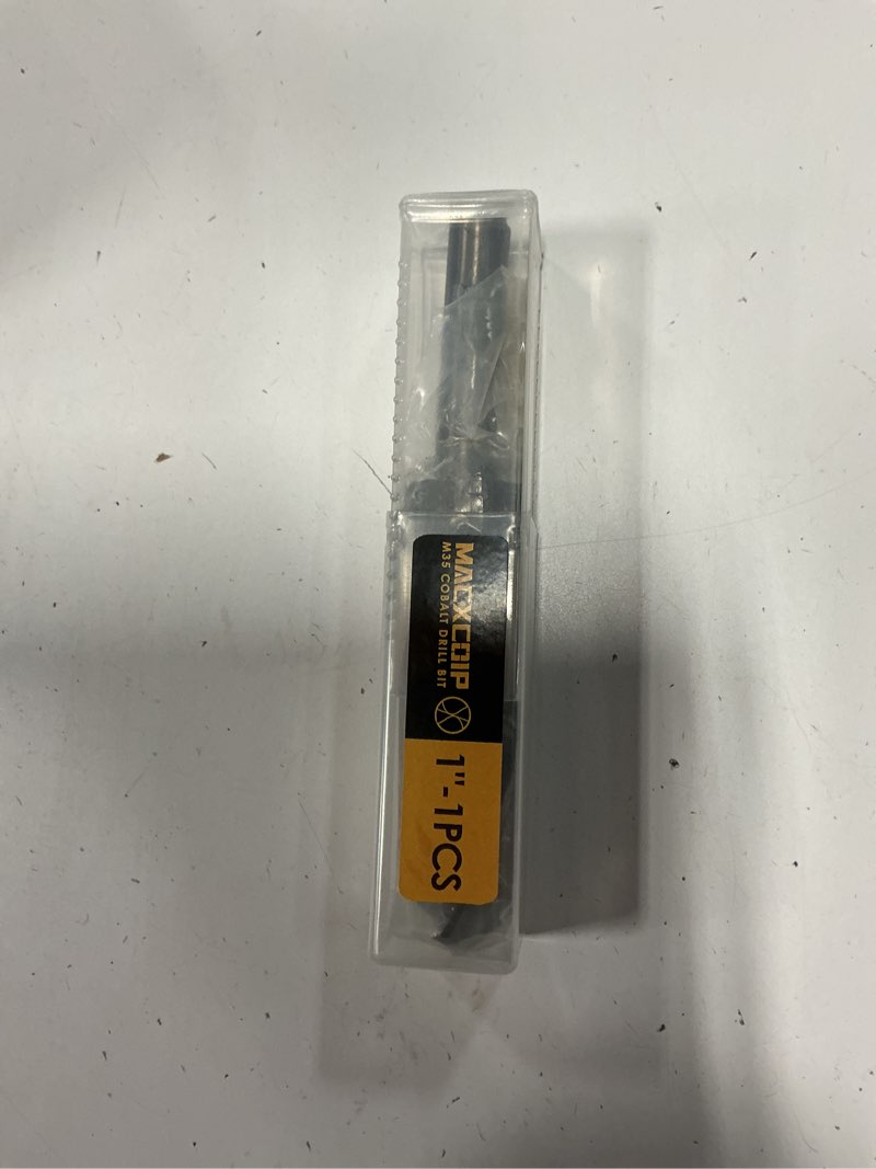 Condition photo showing New/Like New for cobalt drill bit set - 6inch length, 1" m35 high speed steel jobber length drill bit kit for hardened metal, stainless steel, cast iron, wood and plastic, with index storage case